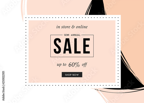 Sale banner template design.