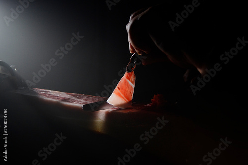 100 Acorn-fed iberico ham. Pata negra