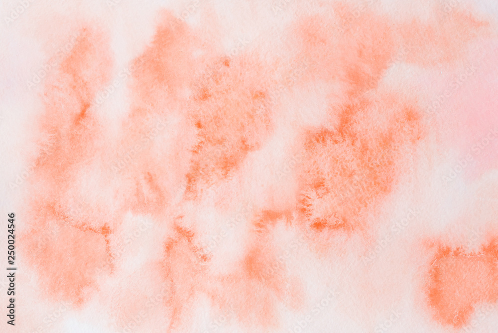 Living coral watercolor background