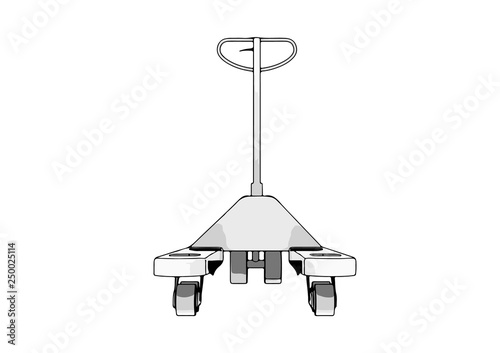 pallet truck vector