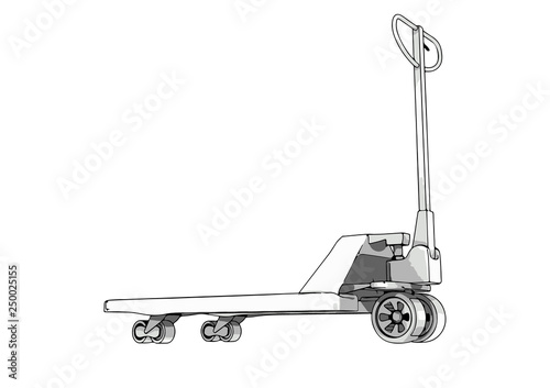 pallet truck vector