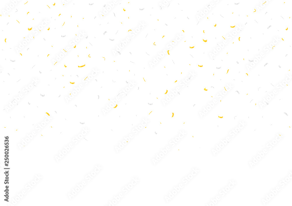 Golden and silver confetti