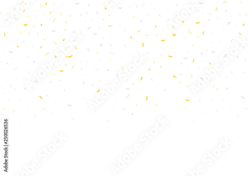 Golden and silver confetti