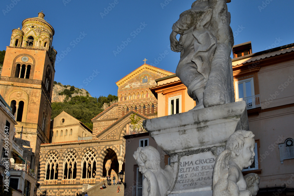The cathedral of Amalfi, a small town in southern Italy