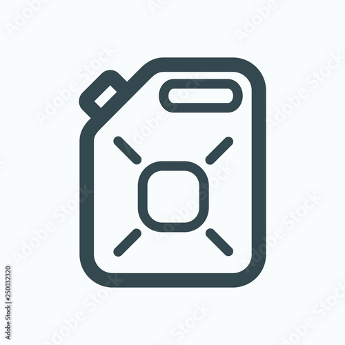 Car fuel canister vector icon