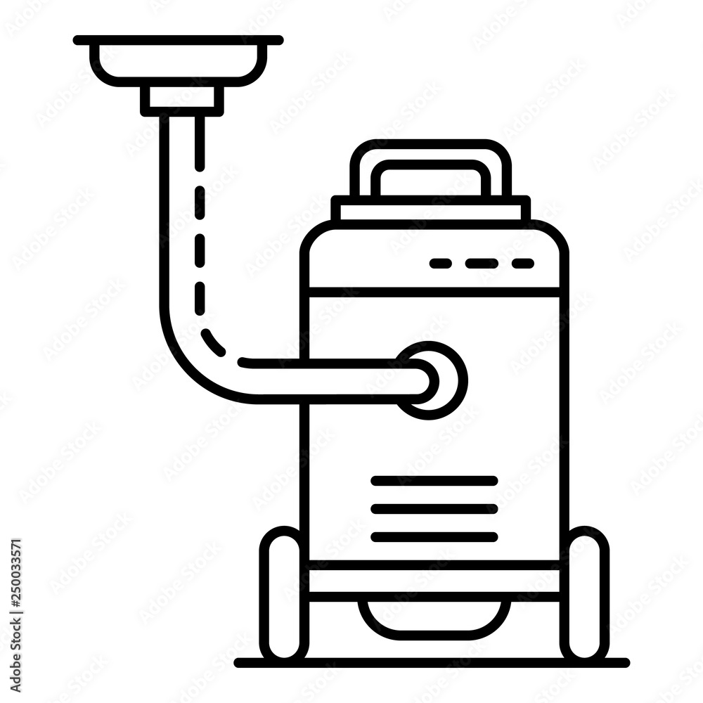 Office vacuum cleaner icon. Outline office vacuum cleaner vector icon for web design isolated on white background Office vacuum cleaner icon. Outline office vacuum cleaner vector icon for web design isolated on white background