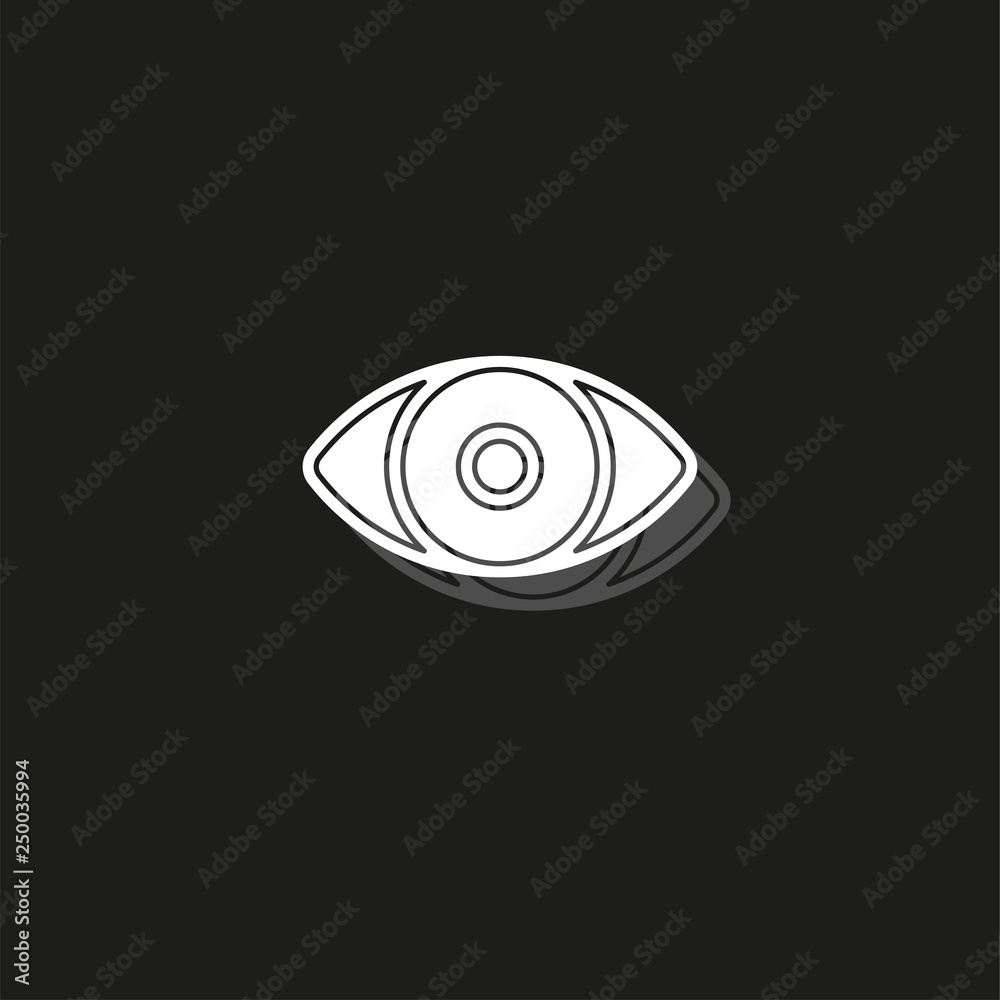 Simple Eye Vector Icon Simple Eye Vector Icon