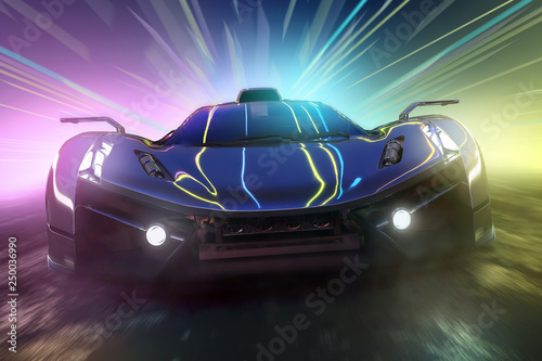Auto und Lichteffekte (3D R...