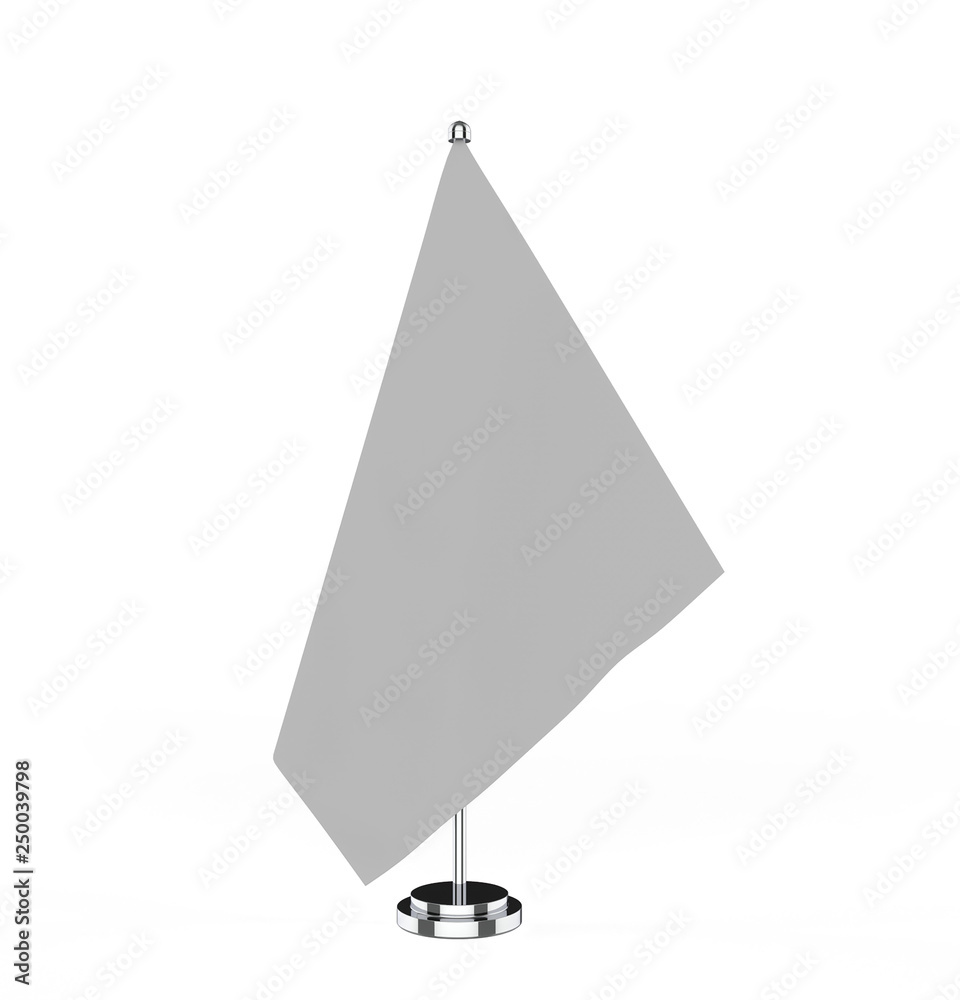 small table flag isolated on white background. 3d illustration small table flag isolated on white background. 3d illustration