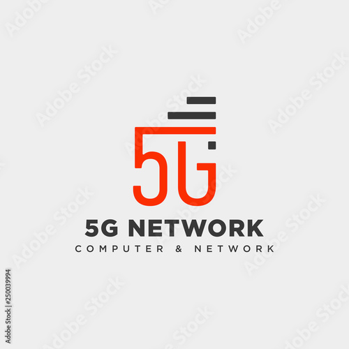 4g network creative logo template vector illustration icon element