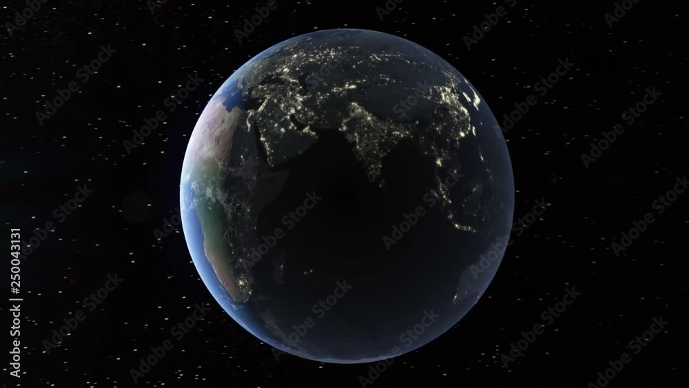 Realistic 3d animated earth showing the borders of the country Australia and the capital Canberra in 4K resolution at nighttime Realistic 3d animated earth showing the borders of the country Australia and the capital Canberra in 4K resolution at nighttime