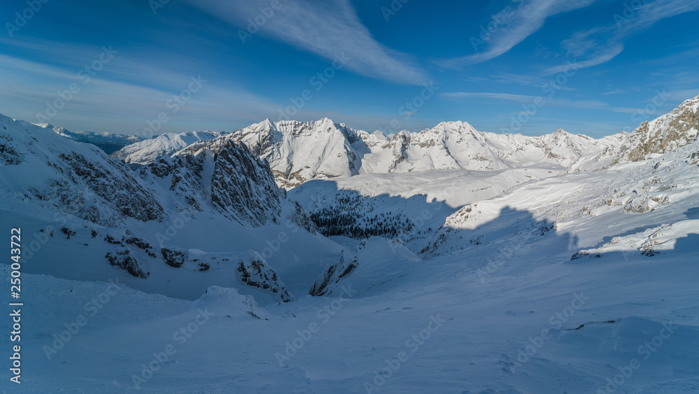 Naklejka premium mountains in winter