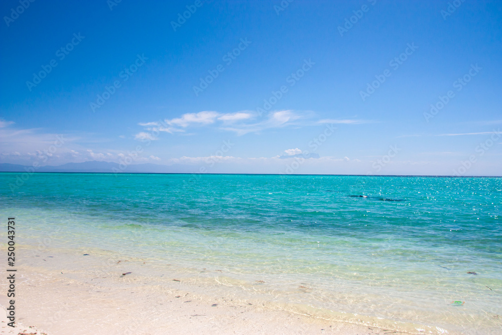 Beautiful beach in Mantanani island Borneo Malaysia