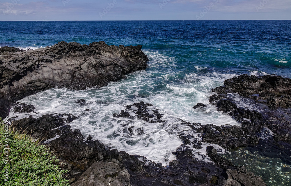 Beautiful sea and cliff in Jeju Island