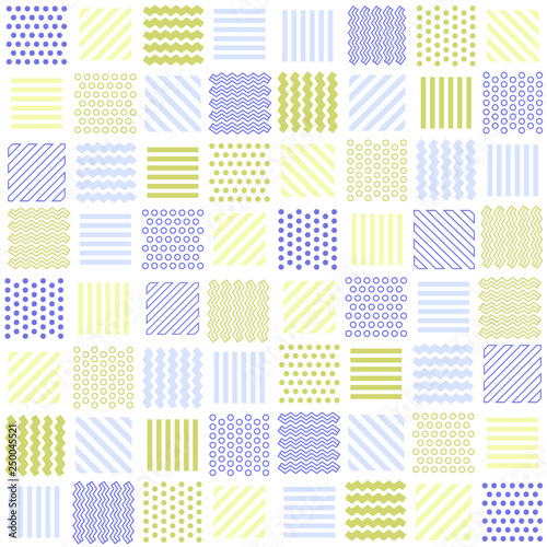 Mosaic, seamless geometric pattern, vector