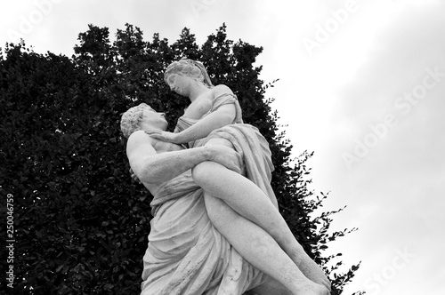 marble sculpture of man and woman