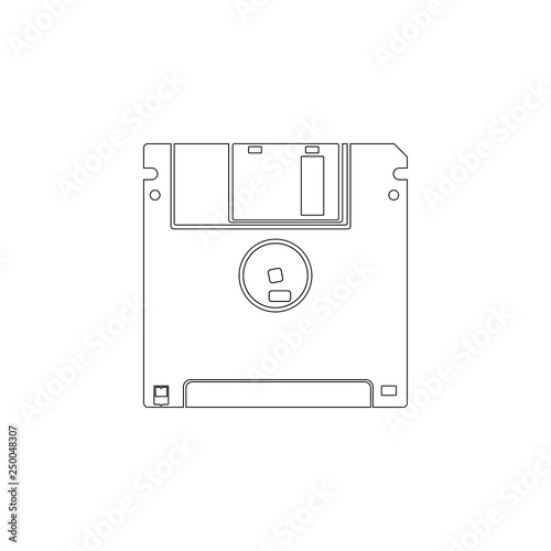 save. flat vector icon