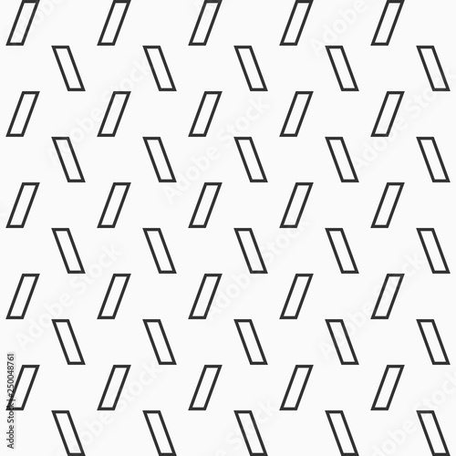 Vector seamless pattern of inclined rectangles.