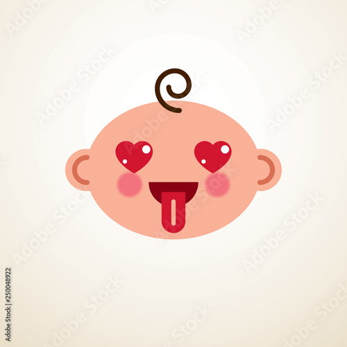 Cute baby cartoon vector fl...