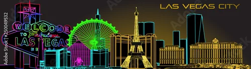Obraz Wektor miasta Las Vegas