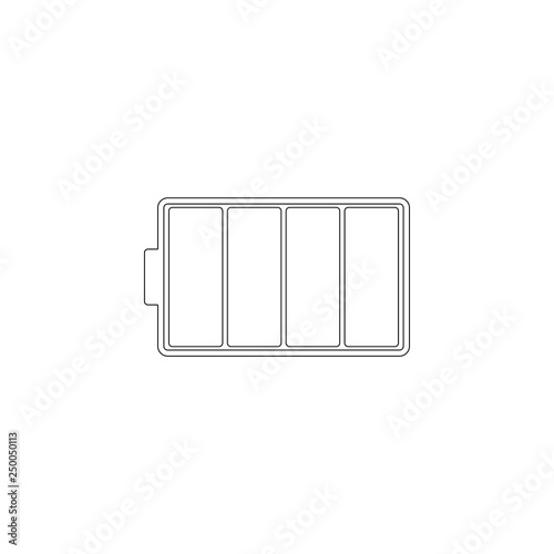 battery. flat vector icon