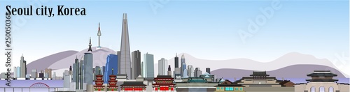 Vector City of South Korea