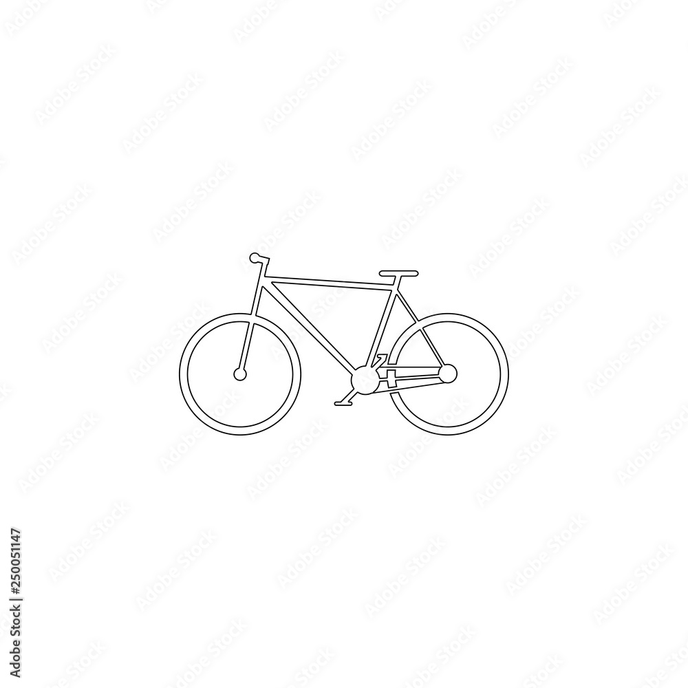 Fototapeta premium Bike. flat vector icon
