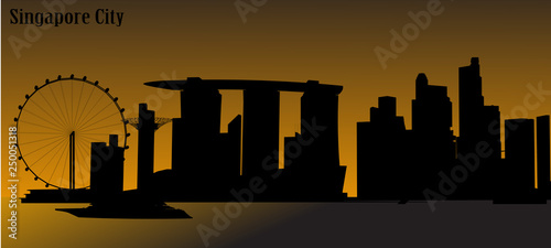 Vector city singapore