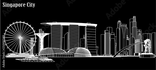 Vector city singapore