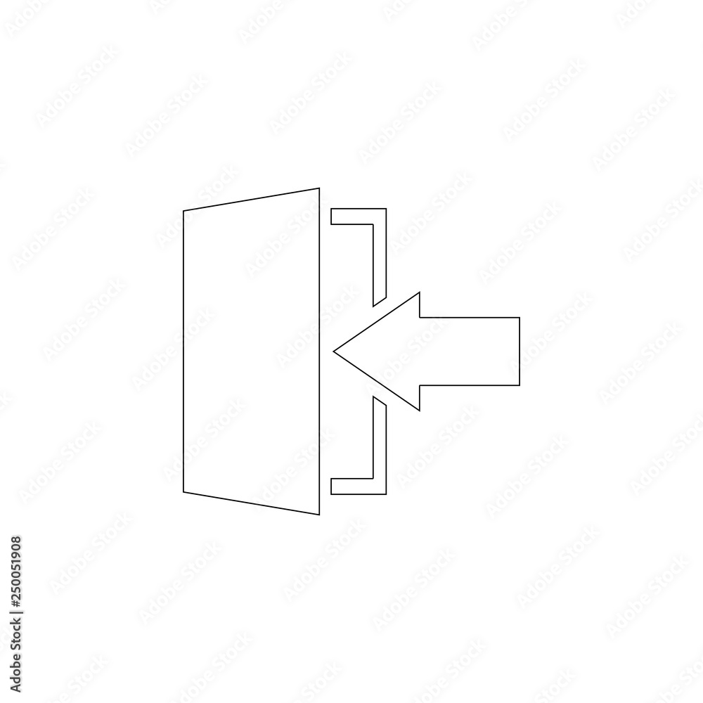 Entrance. flat vector icon Entrance. flat vector icon