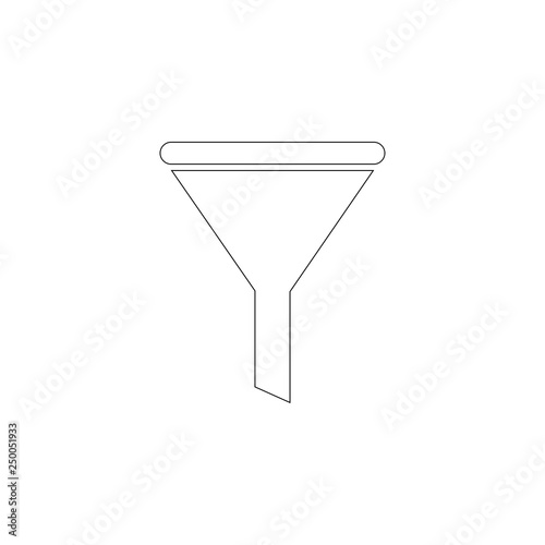 Funnel. flat vector icon photo