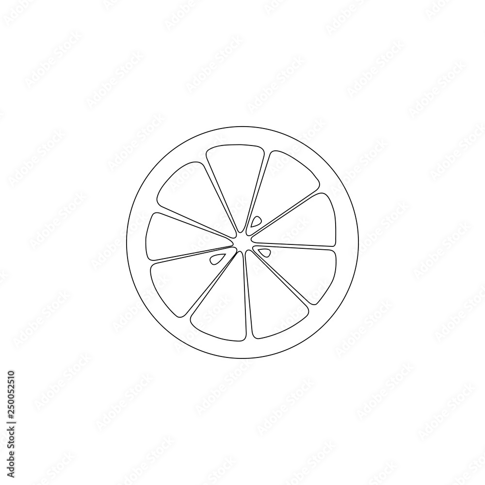 Lemon. flat vector icon