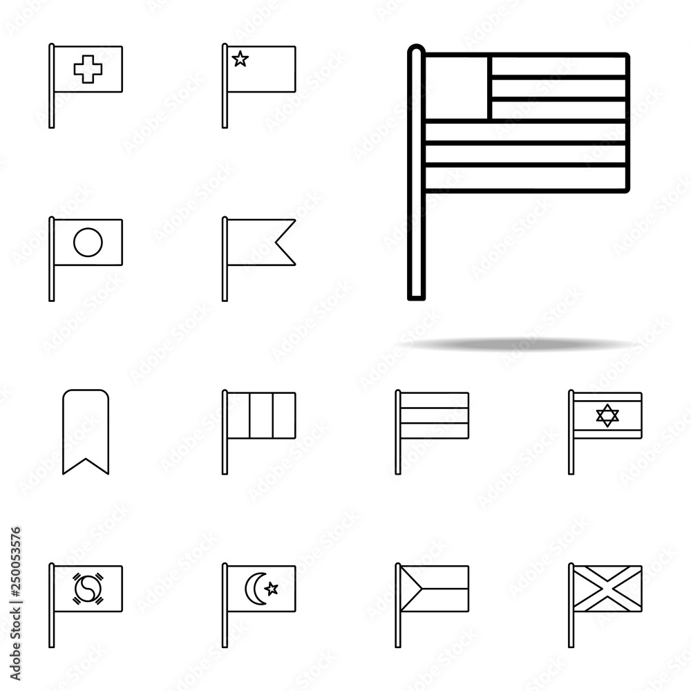 USA icon. flags icons universal set for web and mobile USA icon. flags icons universal set for web and mobile