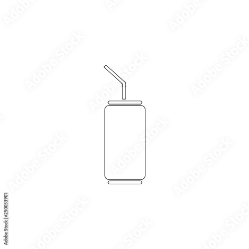 Soda can. flat vector icon