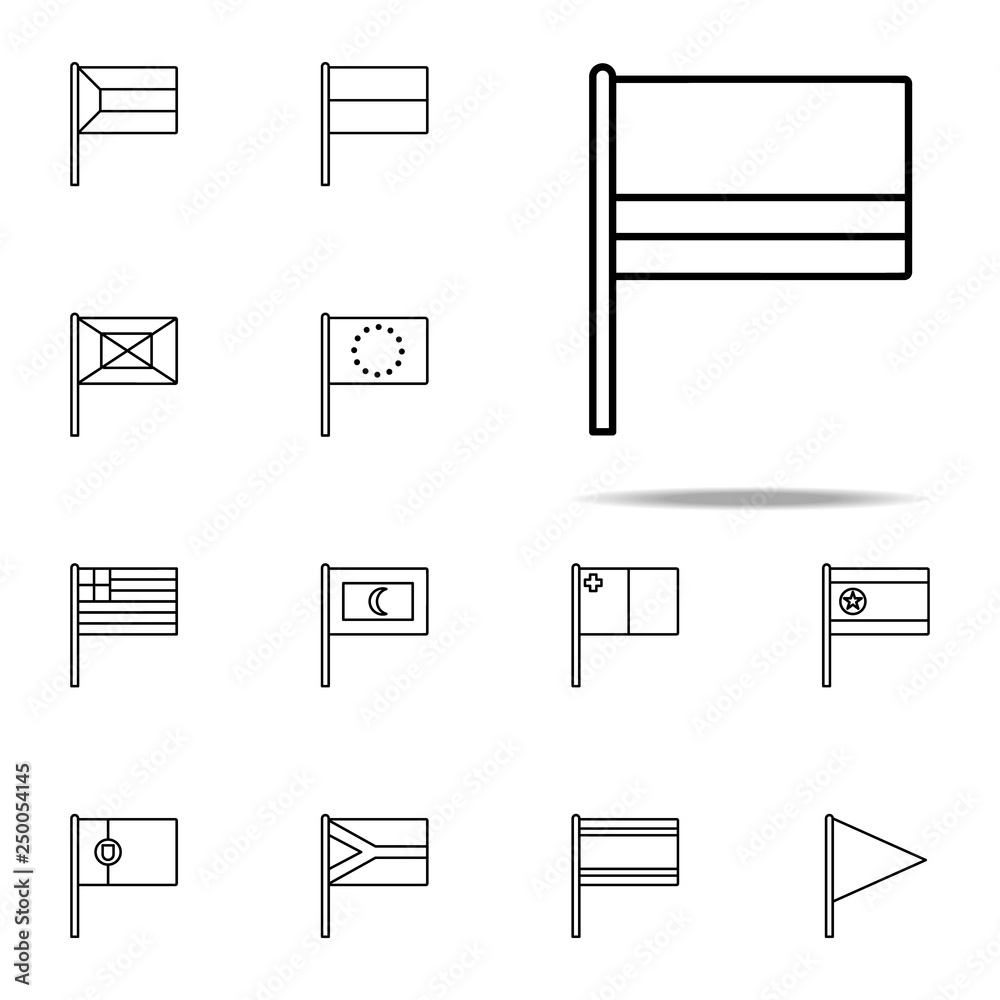 Colombia icon. flags icons universal set for web and mobile