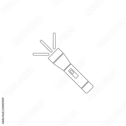 flashlight. flat vector icon