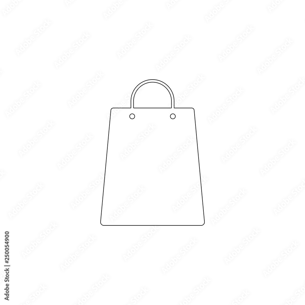 shopping bag. flat vector icon shopping bag. flat vector icon