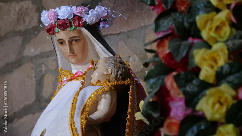 Altar Maria. Catholic. Canta Peru. Chapell photo