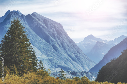 Magic mountain landscape in Slovenia