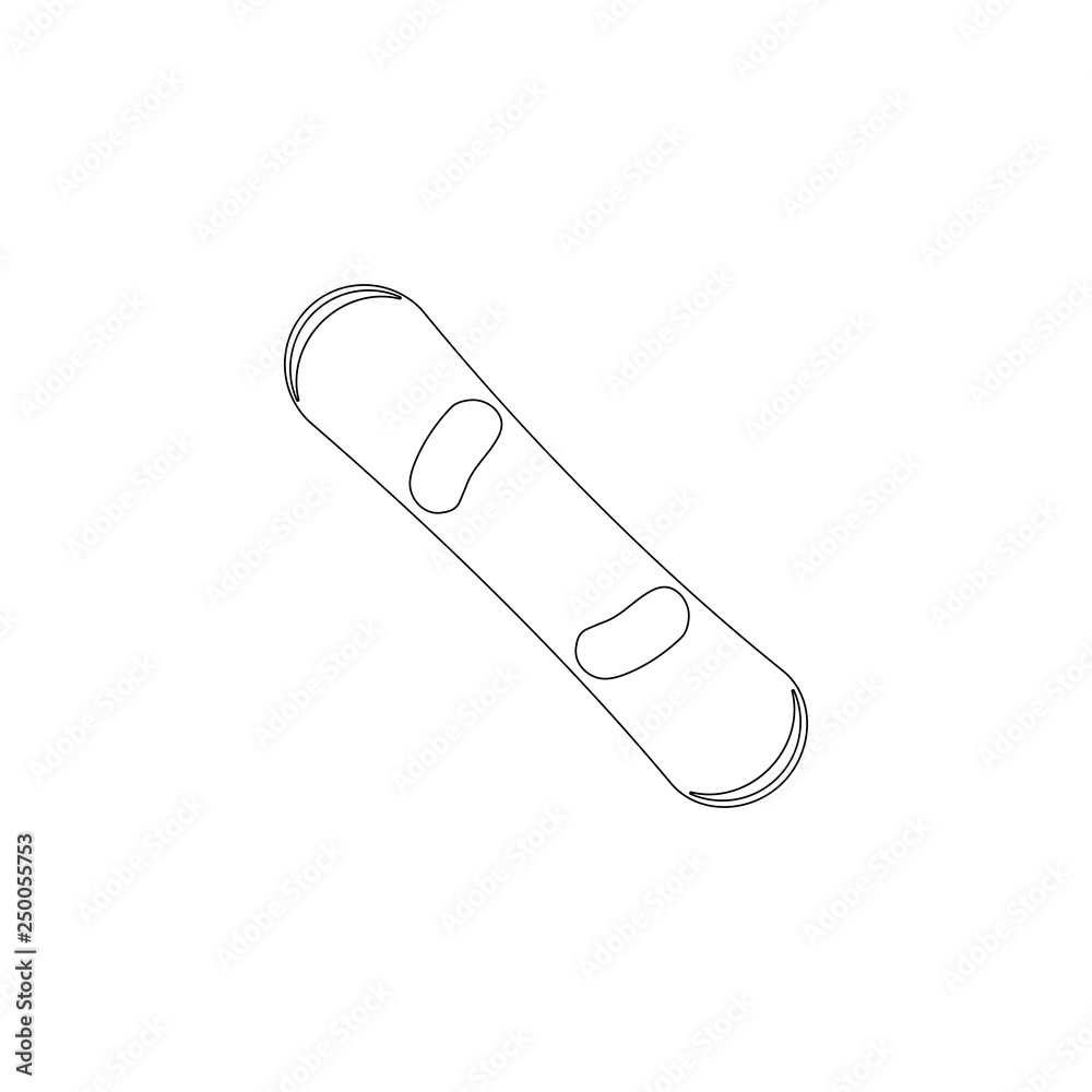 Snowboard. flat vector icon Snowboard. flat vector icon
