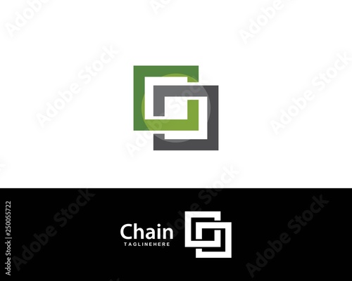 Chain logo vector template