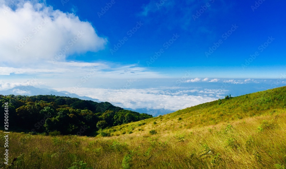 landscape with mountains and clouds landscape with mountains and clouds