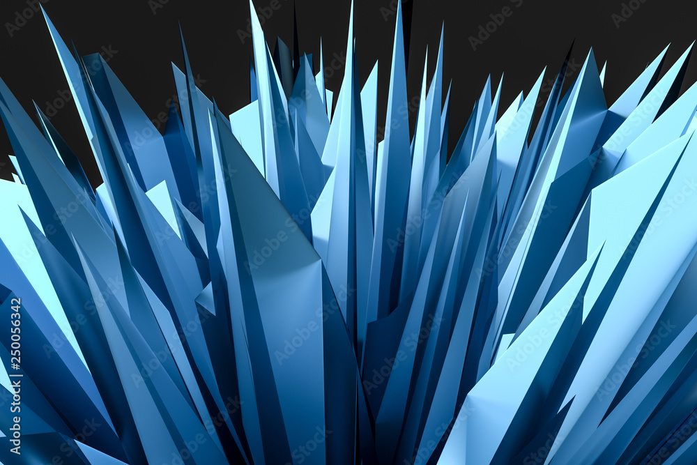blue metallic explosion ball, 3d rendering blue metallic explosion ball, 3d rendering