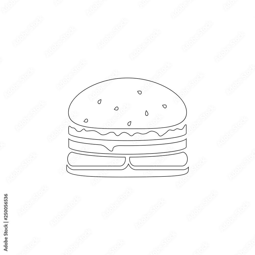 Burger. flat vector icon Burger. flat vector icon