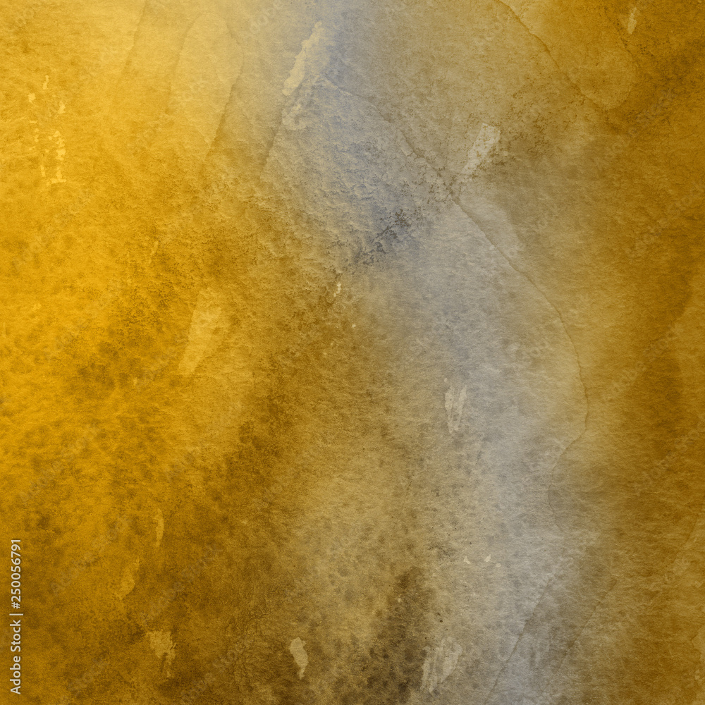 Gold luxury ink and watercolor textures on white paper background. Paint leaks and ombre effects. Hand painted vintage texture. Gold luxury ink and watercolor textures on white paper background. Paint leaks and ombre effects. Hand painted vintage texture.
