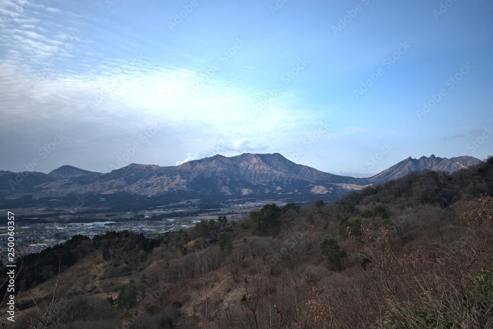 熊本　阿蘇山　冬の風景