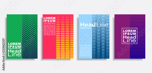 Modern abstract design covers set. Vector illustration.