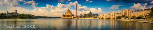  Putrajaya skyline. Amazing view of Putra mosque. Panorama