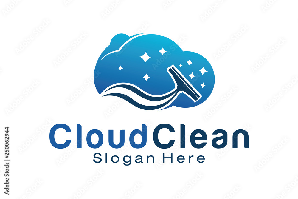 Cloud Clean Logo Design Template Stock Vector | Adobe Stock