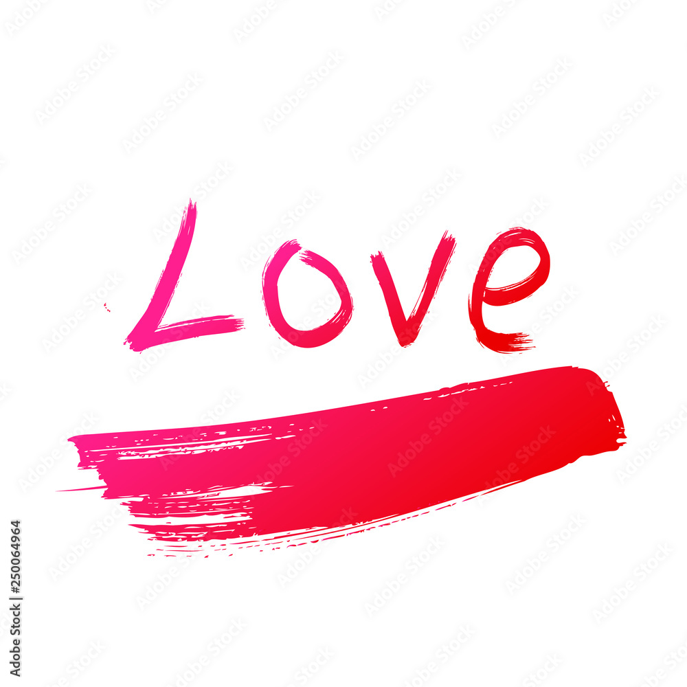 Love greeting card design with stylish text Vector Image